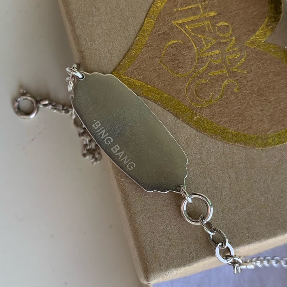 Bing Bang NY Silver Tag Bracelet, Mixed Links New - Picture 2 of 10